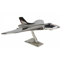 Large Jet Vulcan Aeroplane Aluminium - 43cm - Slight Imperfections