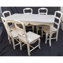 Loire Dining Table + 6 Chairs **Ex Display **